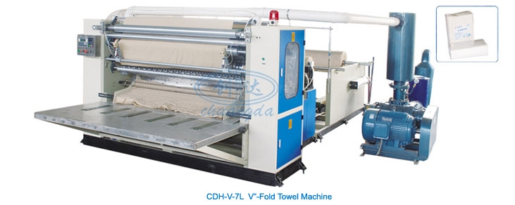 Ligne de production de papier essuie-mains CDH-V-7L